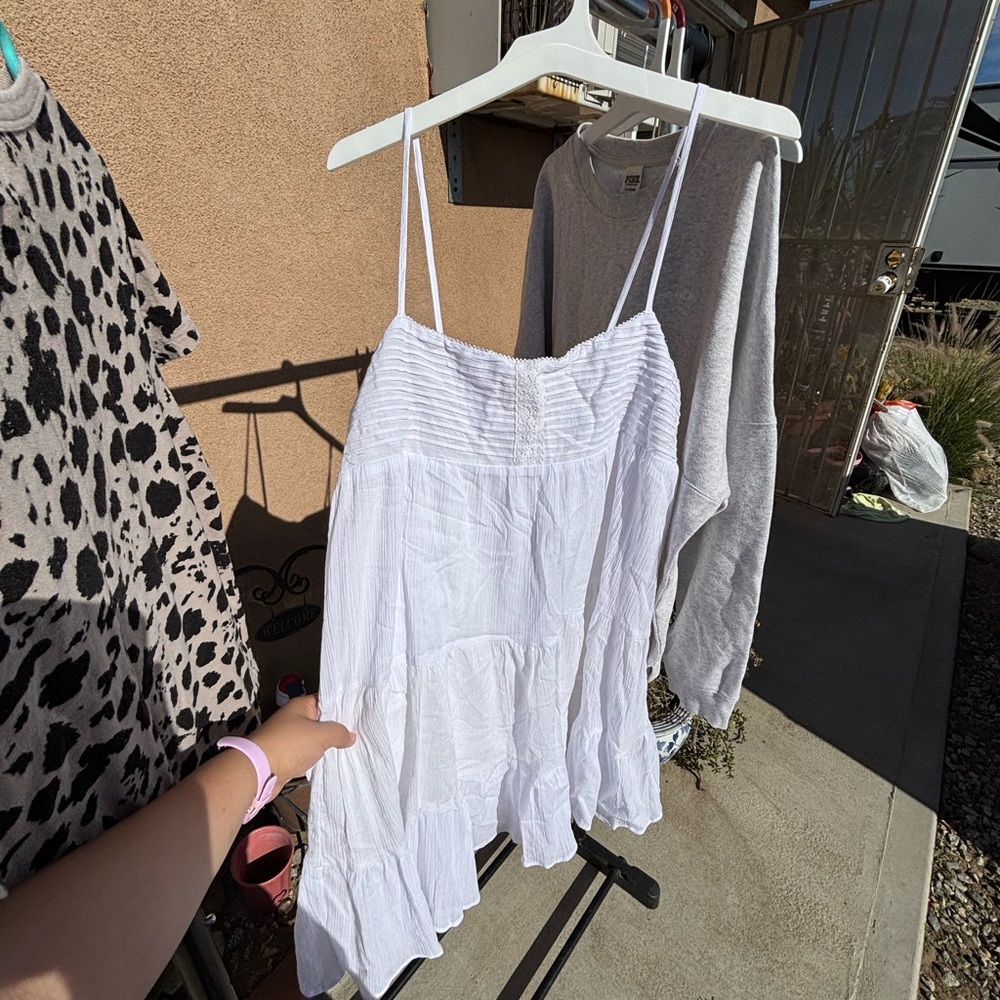 White Strappy Top